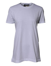 Dolce & Gabbana White Cotton Goodluck 2023 Crew NeckT-shirt